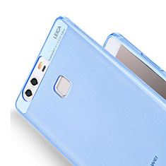 Etui Ultra Fine Silicone Souple Transparente pour Huawei P9 Bleu