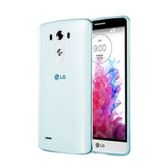 Etui Ultra Fine Silicone Souple Transparente pour LG G3 Bleu