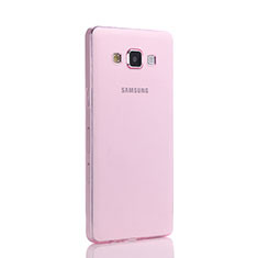 Etui Ultra Fine Silicone Souple Transparente pour Samsung Galaxy A5 Duos SM-500F Rose