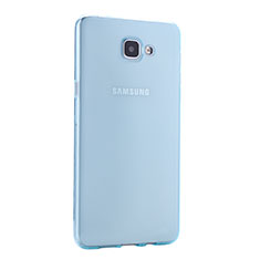 Etui Ultra Fine Silicone Souple Transparente pour Samsung Galaxy A9 Pro (2016) SM-A9100 Bleu