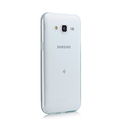 Etui Ultra Fine Silicone Souple Transparente pour Samsung Galaxy J5 SM-J500F Bleu