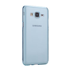 Etui Ultra Fine Silicone Souple Transparente pour Samsung Galaxy On5 Pro Bleu