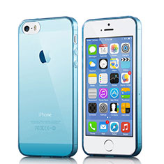 Etui Ultra Fine TPU Souple Transparente pour Apple iPhone 5 Bleu