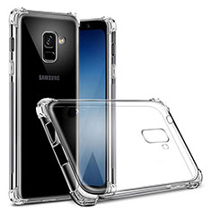 Etui Ultra Fine TPU Souple Transparente T03 pour Samsung Galaxy A8+ A8 Plus (2018) A730F Clair