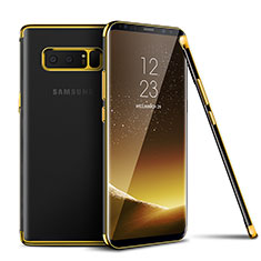 Etui Ultra Fine TPU Souple Transparente T06 pour Samsung Galaxy Note 8 Duos N950F Or