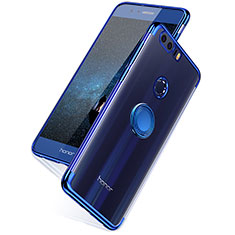 Etui Ultra Fine TPU Souple Transparente T07 pour Huawei Honor 8 Bleu