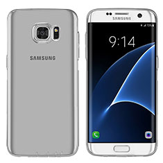 Etui Ultra Fine TPU Souple Transparente T07 pour Samsung Galaxy S7 Edge G935F Gris