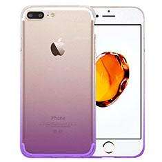 Etui Ultra Fine Transparente Souple Degrade pour Apple iPhone 8 Plus Violet