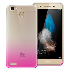 Etui Ultra Fine Transparente Souple Degrade pour Huawei G8 Mini Rose Rouge