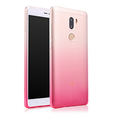 Etui Ultra Fine Transparente Souple Degrade pour Xiaomi Mi 5S Plus Rose