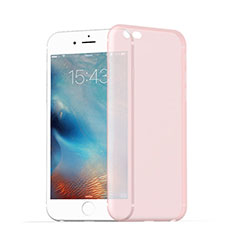 Etui Ultra Slim Mat Silicone Souple Transparente pour Apple iPhone 6S Plus Rose
