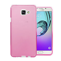 Etui Ultra Slim Silicone Souple Transparente pour Samsung Galaxy A5 (2016) SM-A510F Rose