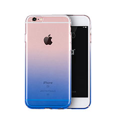 Etui Ultra Slim Transparente Souple Degrade pour Apple iPhone 6S Bleu