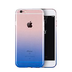Etui Ultra Slim Transparente Souple Degrade pour Apple iPhone 6S Plus Bleu