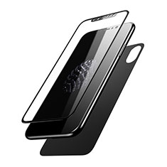 Film Protection Verre Trempe Protecteur d'Ecran Avant et Arriere T01 pour Apple iPhone Xs Noir