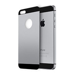 Film Verre Trempe Arriere Protecteur d'Ecran pour Apple iPhone 5S Gris