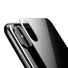 Film Verre Trempe Arriere Protecteur d'Ecran pour Apple iPhone X Noir