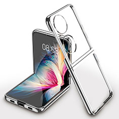 Housse Antichocs Rigide Transparente Crystal AC1 pour Huawei P50 Pocket Argent