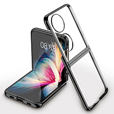 Housse Antichocs Rigide Transparente Crystal AC1 pour Huawei P60 Pocket Noir