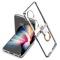Housse Antichocs Rigide Transparente Crystal AC2 pour Huawei P50 Pocket Argent