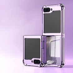 Housse Antichocs Rigide Transparente Crystal AN1 pour Samsung Galaxy Z Flip5 5G Violet