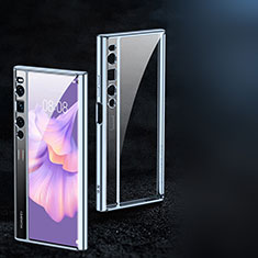 Housse Antichocs Rigide Transparente Crystal C01 pour Huawei Mate Xs 2 Bleu