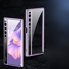 Housse Antichocs Rigide Transparente Crystal C01 pour Huawei Mate Xs 2 Violet