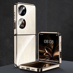 Housse Antichocs Rigide Transparente Crystal pour Huawei P60 Pocket Or