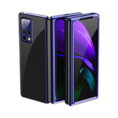 Housse Antichocs Rigide Transparente Crystal QH1 pour Huawei Mate X2 Bleu