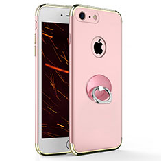 Housse Contour Luxe Metal et Plastique avec Support Bague Anneau pour Apple iPhone 8 Rose