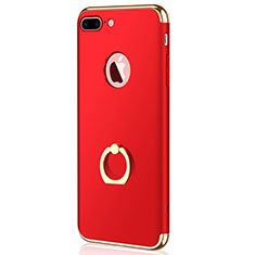 Housse Contour Luxe Metal et Plastique F04 pour Apple iPhone 7 Plus Rouge