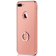 Housse Contour Luxe Metal et Plastique F04 pour Apple iPhone 8 Plus Or Rose