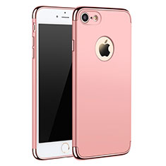 Housse Contour Luxe Metal et Plastique M01 pour Apple iPhone 7 Or Rose