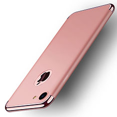 Housse Contour Luxe Metal et Plastique M02 pour Apple iPhone 8 Or Rose