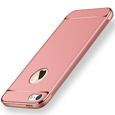 Housse Contour Luxe Metal et Plastique pour Apple iPhone 5 Or Rose