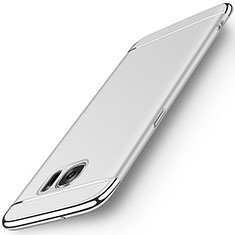 Housse Contour Luxe Metal et Plastique pour Samsung Galaxy S7 Edge G935F Argent