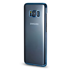Housse Contour Silicone Transparente Gel pour Samsung Galaxy S8 Bleu