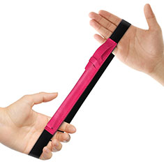 Housse en Cuir Protection Sac Pochette Elastique Douille de Poche Detachable P03 pour Apple Pencil Apple iPad Pro 12.9 Rose Rouge