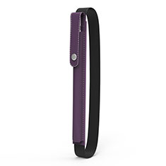 Housse en Cuir Protection Sac Pochette Elastique Douille de Poche Detachable pour Apple Pencil Apple iPad Pro 9.7 Violet