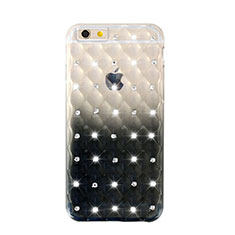 Housse Luxe Strass Bling Diamant Transparente Degrade pour Apple iPhone 6S Plus Noir