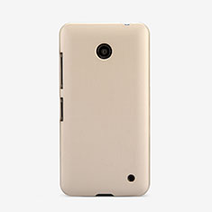 Housse Plastique Rigide Mat pour Nokia Lumia 630 Or