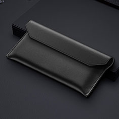 Housse Pochette Cuir Portefeuille pour Samsung Galaxy Z Fold3 5G Noir