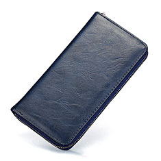 Housse Pochette Cuir Universel H09 pour Sharp AQUOS Sense4 Plus Bleu