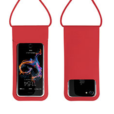 Housse Pochette Etanche Waterproof Universel W06 pour LG Q52 Rouge