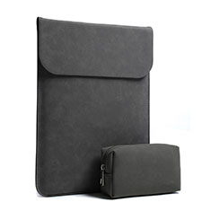 Housse Pochette Velour Tissu L02 pour Huawei Honor MagicBook 14 Noir