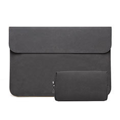 Housse Pochette Velour Tissu L03 pour Huawei Honor MagicBook 14 Noir