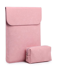 Housse Pochette Velour Tissu pour Apple MacBook Air 11 pouces Rose