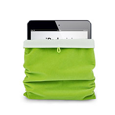Housse Pochette Velour Tissu pour Huawei MateBook HZ-W09 Vert
