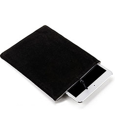 Housse Pochette Velour Tissu pour Huawei MatePad Noir