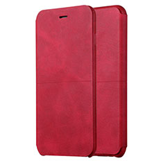 Housse Portefeuille Livre Cuir L01 pour Apple iPhone 6 Plus Rouge